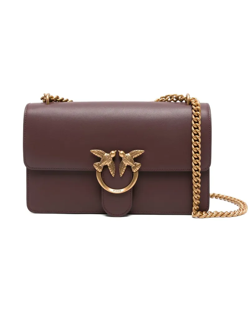 Pinko Love Birds Schultertasche - Braun Braun