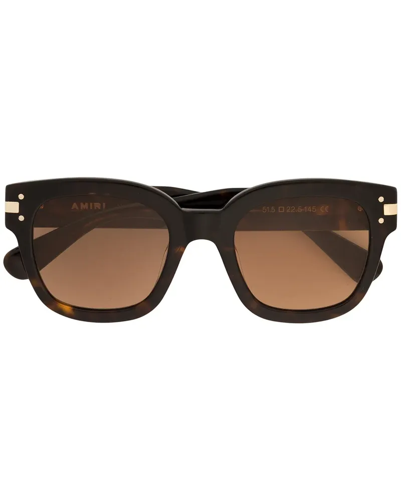Amiri Sonnenbrille mit eckigem Gestell - Braun Braun