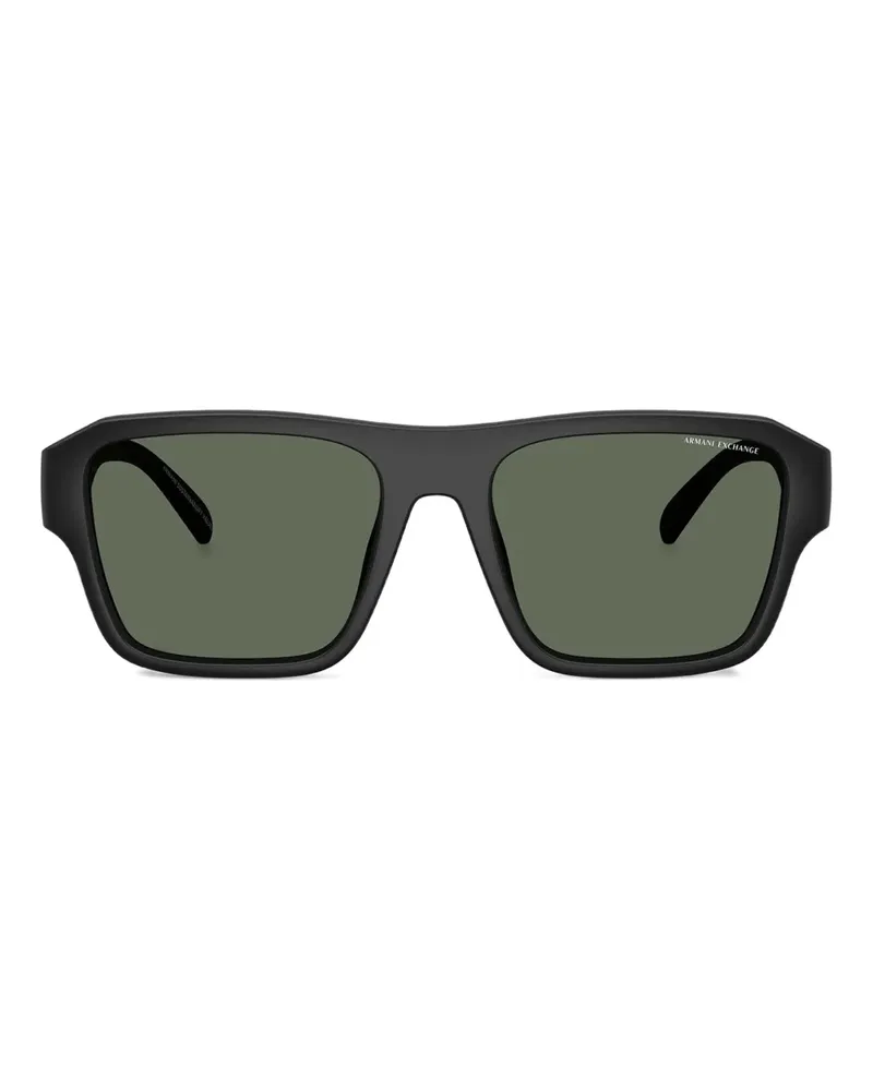 Armani Exchange Eckige Sonnenbrille - Schwarz Schwarz