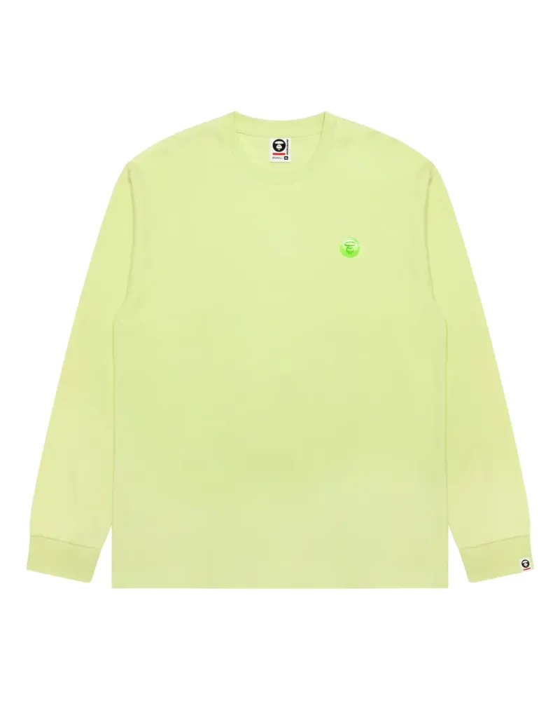 BAPE logo-detail long-sleeved T-shirt - Grün Grün