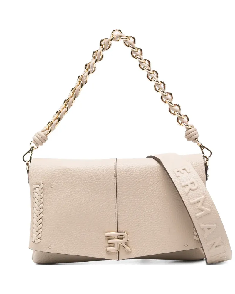 Ermanno Scervino Schultertasche mit Flechtdetail - Nude Nude