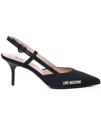 Moschino Pumps mit Logo-Print 70mm Schwarz