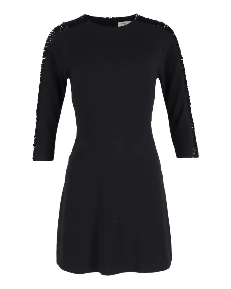 Sandro fringed mini dress - Schwarz Schwarz