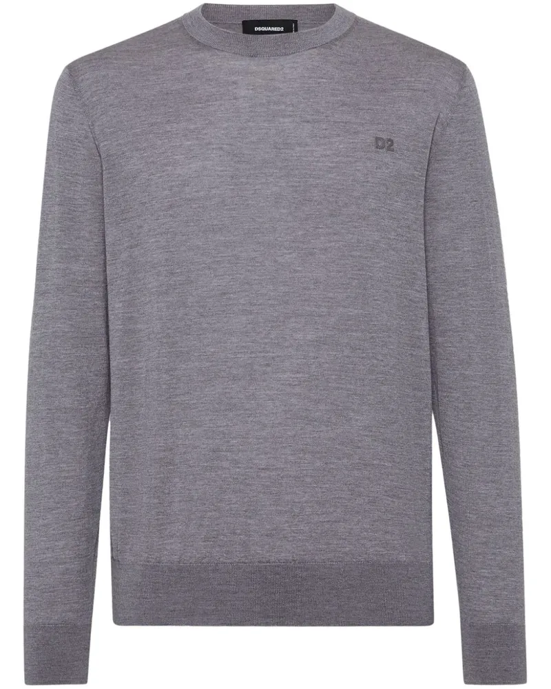 Dsquared2 Pullover mit Logo-Stickerei - Grau Grau