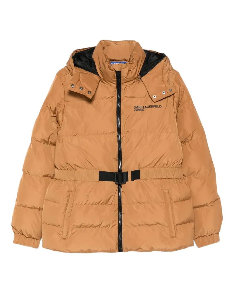 Karl Lagerfeld Daunenjacke mit Kapuze - Braun Braun