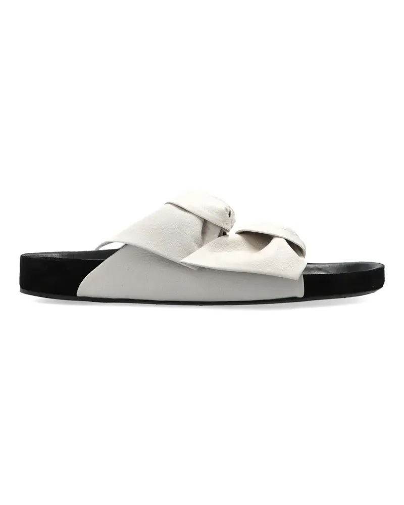 Isabel Marant Lennyo Bow Mules - Weiß Weiß