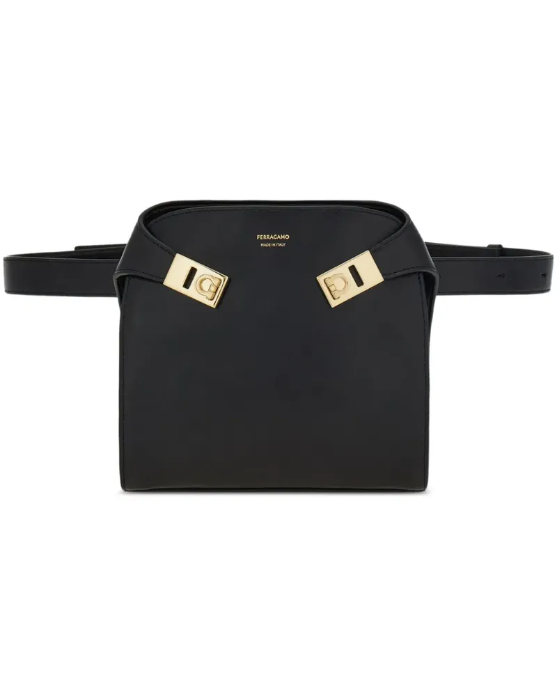 Ferragamo Kleine Hug Gürteltasche - Schwarz Schwarz