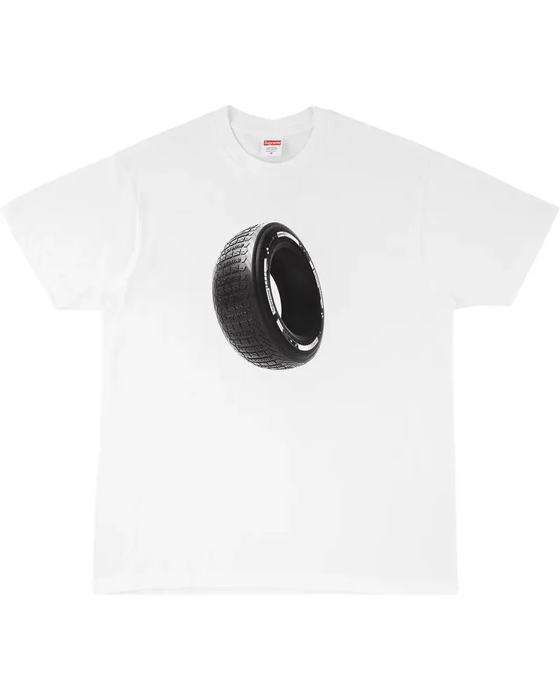 Supreme Being T-Shirt mit "Tire"-Print - Weiß Weiß