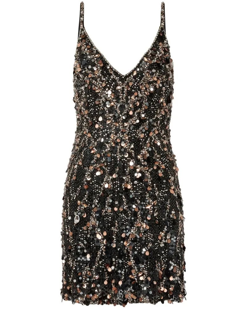 Jenny Packham Haze Minikleid - Schwarz Schwarz