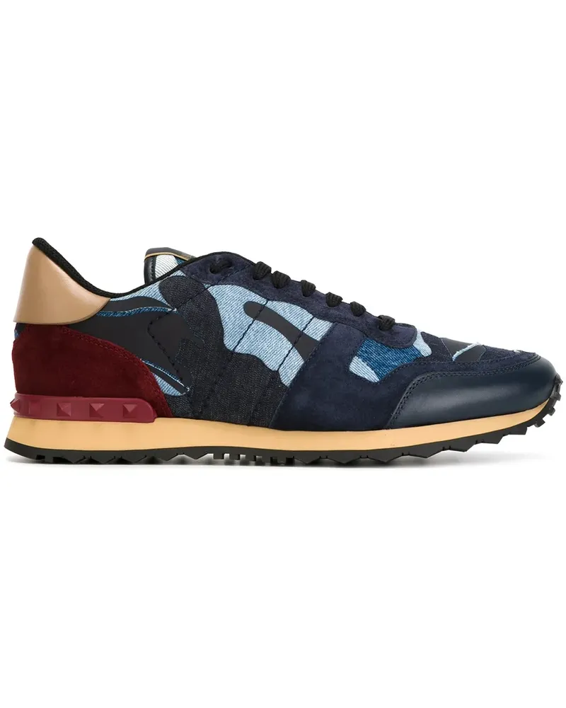 Valentino Garavani Rockrunner' Camouflage-Sneakers - Blau Blau