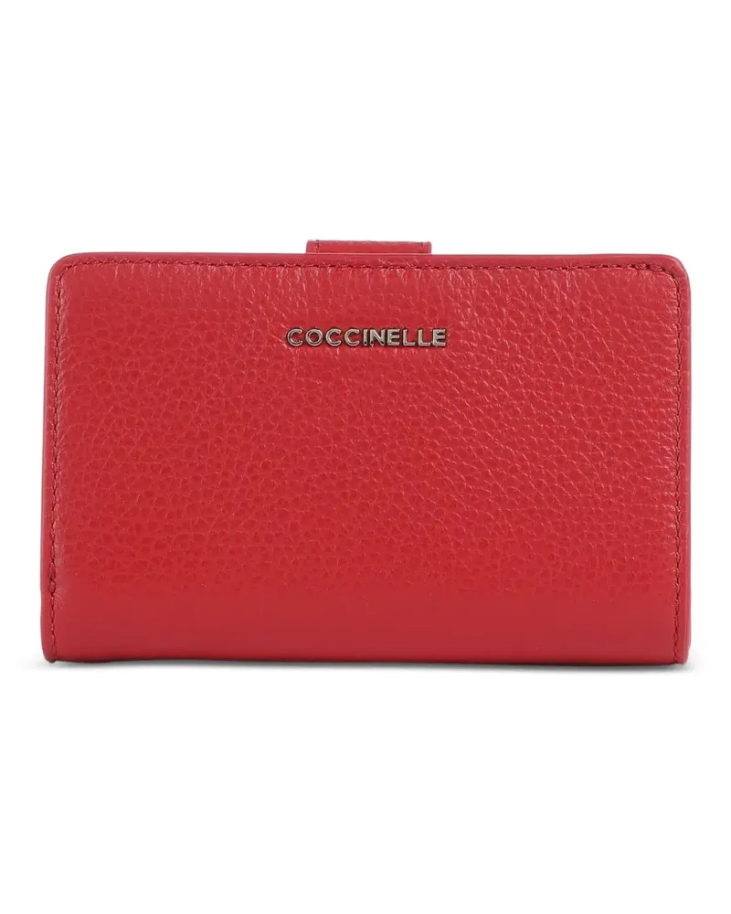 Coccinelle Portemonnaie mit Logo-Schild - Rot Rot