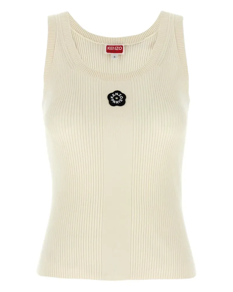 Kenzo Geripptes Boke Flower 2.0 Top - Weiß Weiß