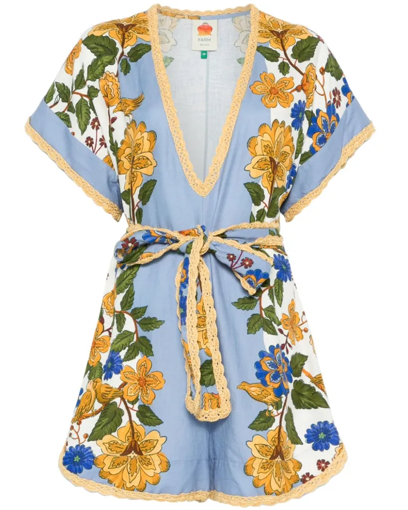 FARM Rio Garden Playsuit - Blau Blau