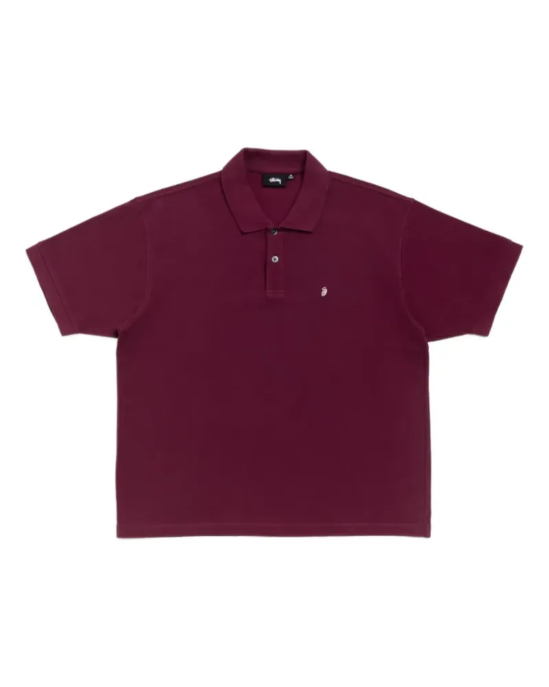 Stüssy Piqué-Poloshirt - Rot Rot