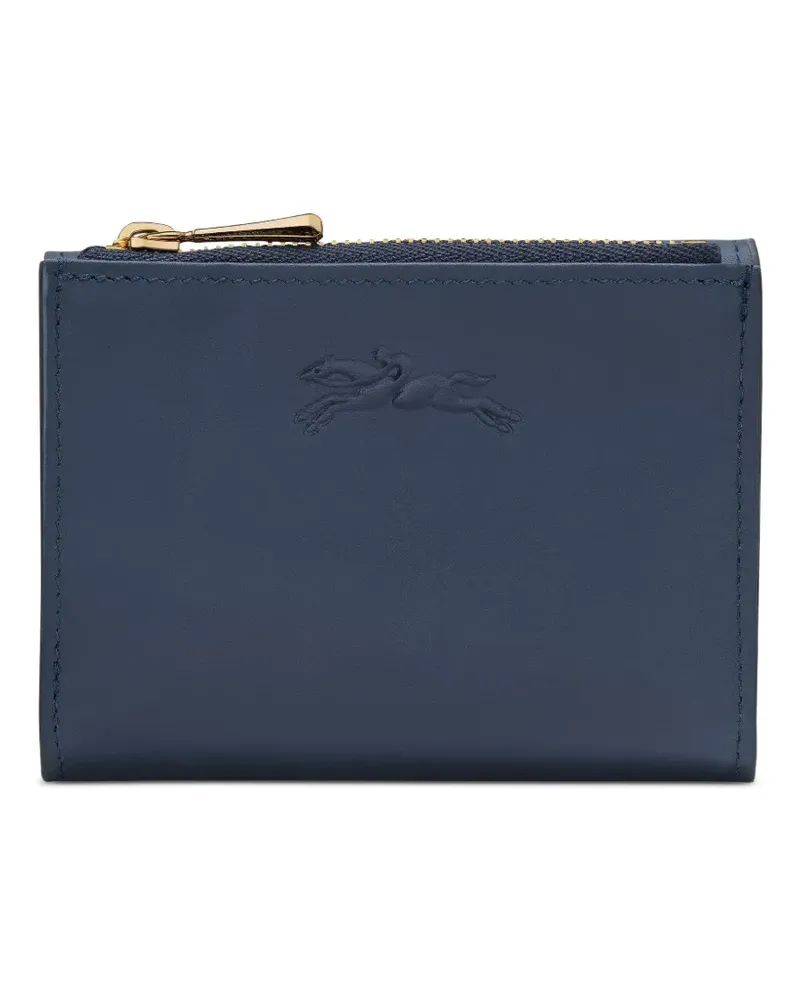 Longchamp Portemonnaie mit Logo-Prägung - Blau Blau