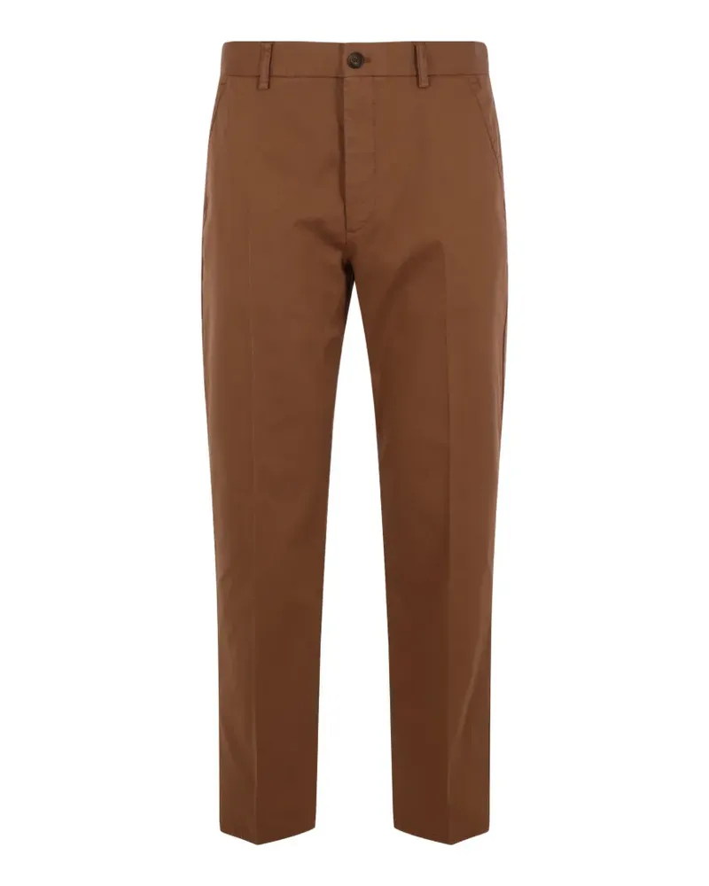 Incotex pressed-crease trousers - Braun Braun