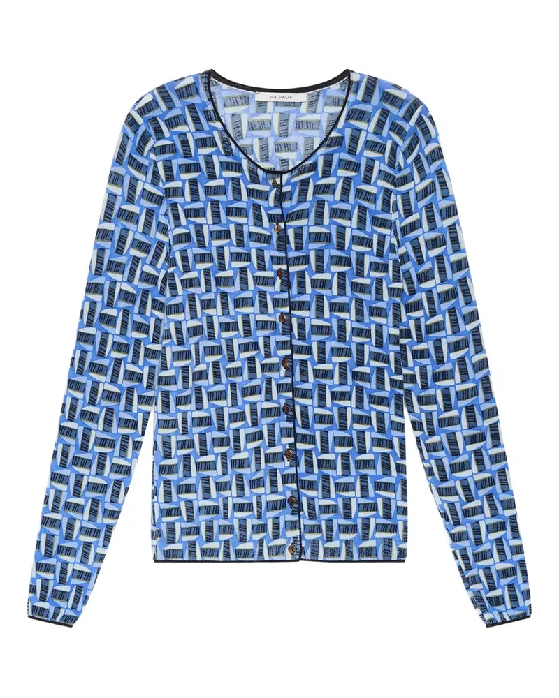 Maliparmi Sweatshirt mit geometrischem Print - Blau Blau