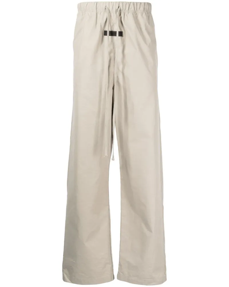 Fear of God Gerade Hose mit Logo-Patch - Grün Grün