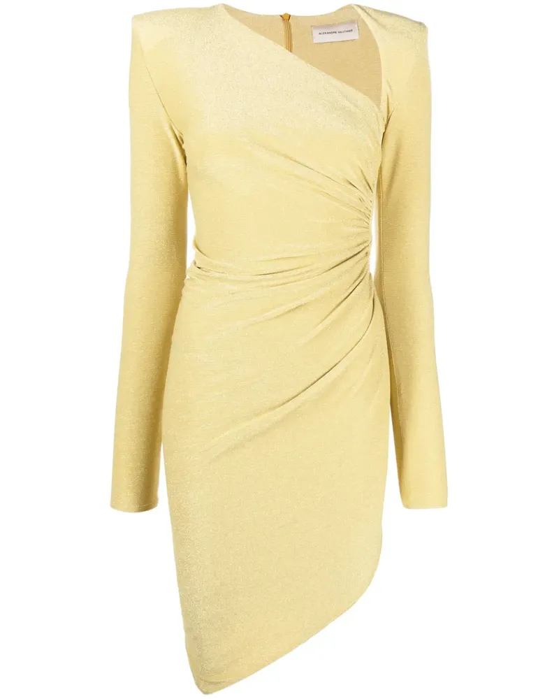 Alexandre Vauthier Metallic-Kleid - Gelb Gelb