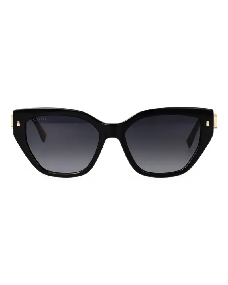 Dsquared2 Sonnenbrille mit geometrischem Gestell - Schwarz Schwarz