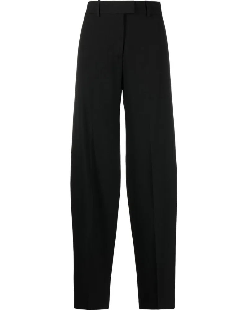 ATTICO High-Waist-Hose mit weitem Bein - Schwarz Schwarz