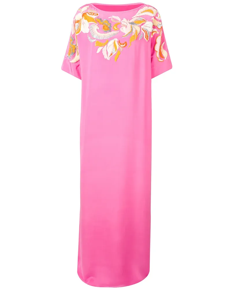 Emilio Pucci Kaftan mit Pailletten - Rosa Rosa