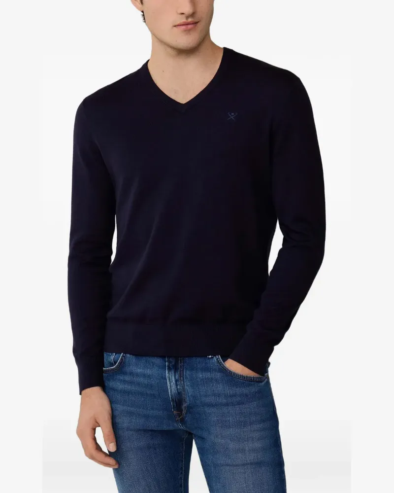 Hackett Sweatshirt mit Stickerei - Blau Blau