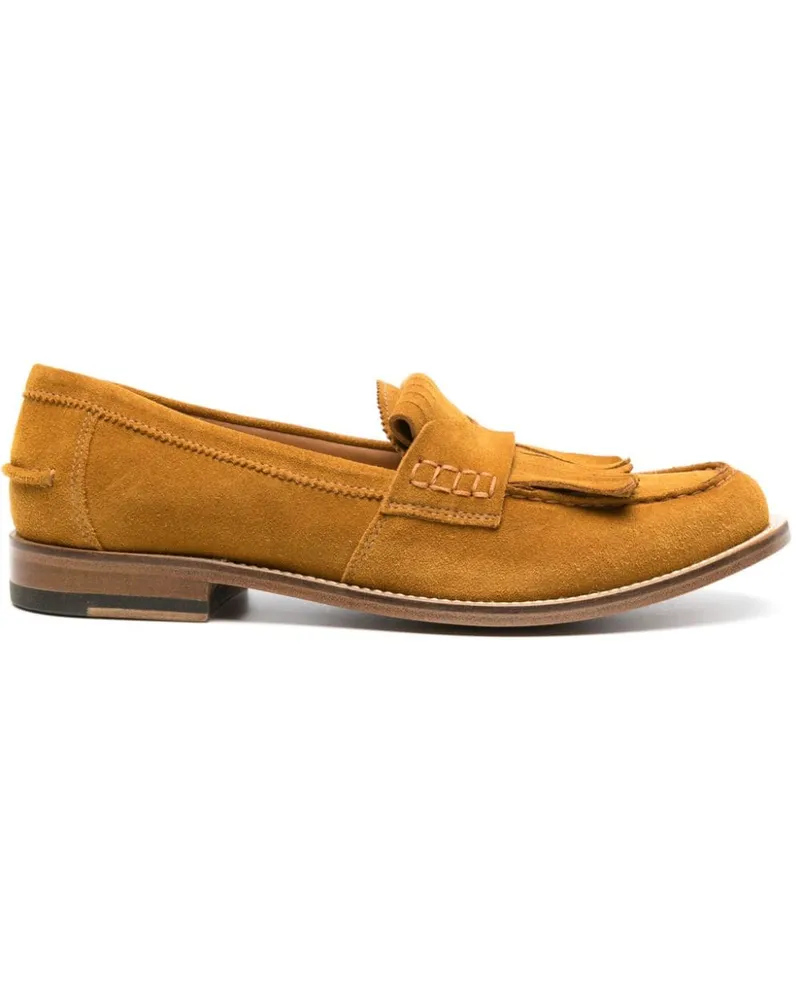 Scarosso Bridget Loafer aus Wildleder - Nude Nude