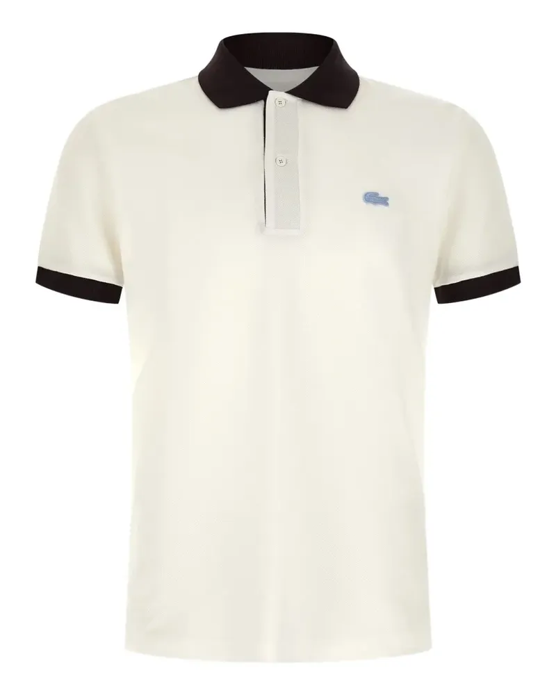 Lacoste logo-patch polo shirt - Nude Nude