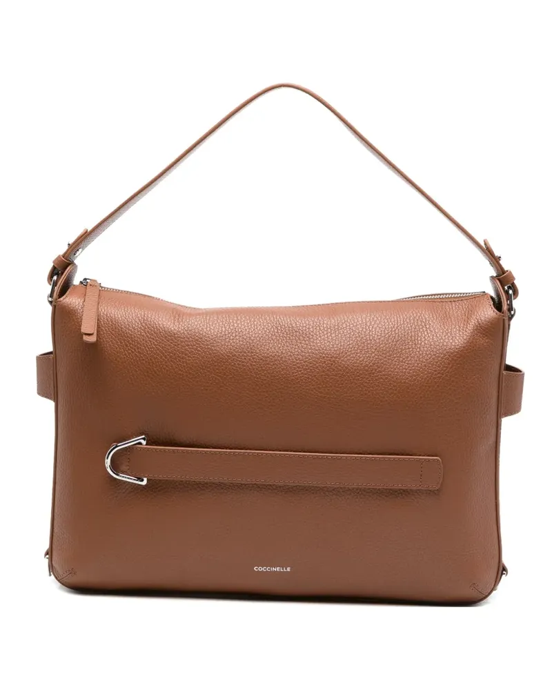 Coccinelle grainy leather shoulder bag - Braun Braun