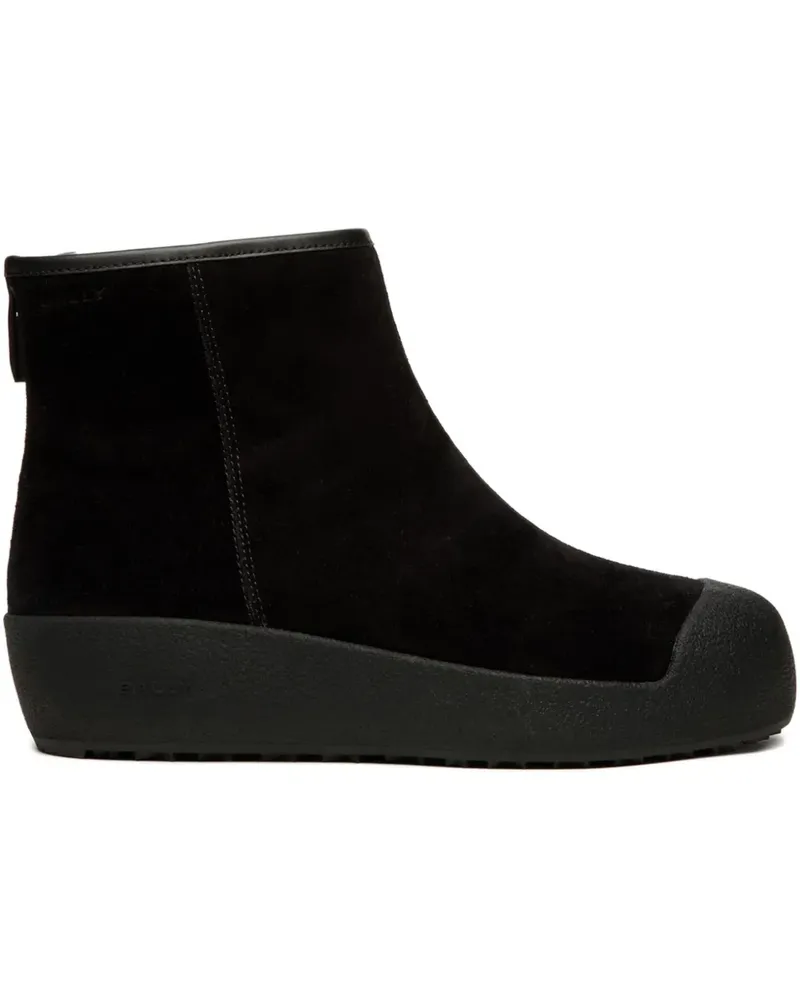 Bally Stiefel aus Wildleder mit Reißverschluss - Schwarz Schwarz