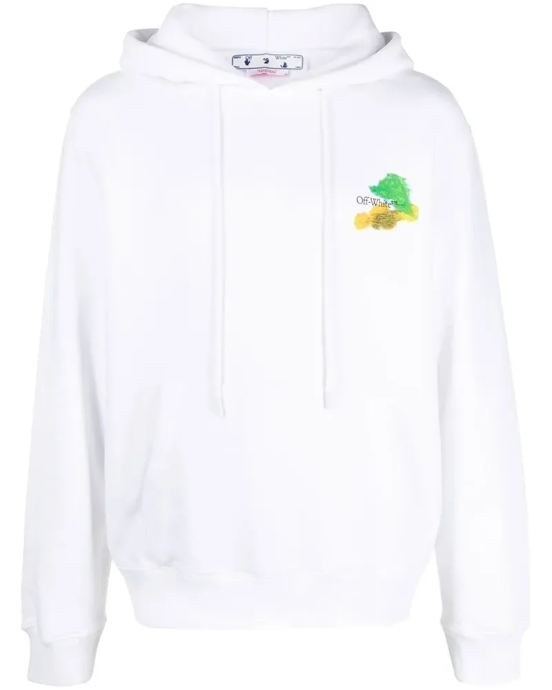 OFF-WHITE Hoodie mit Arrows-Motiv - Weiß Weiß