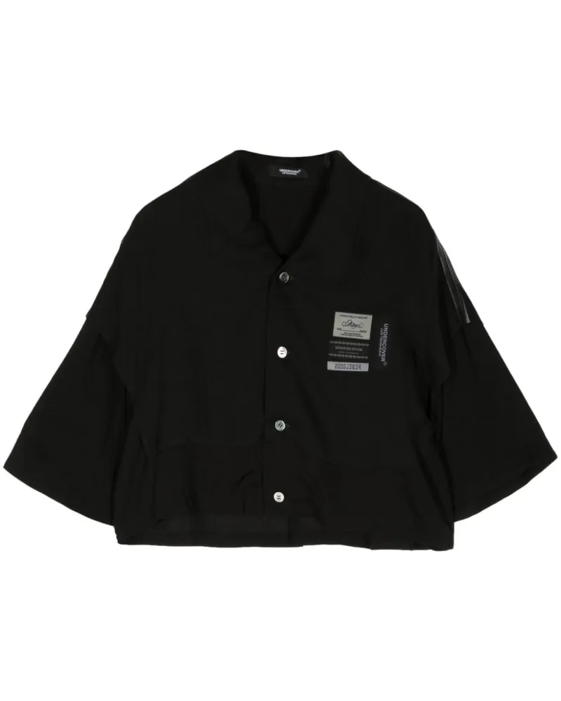 Undercover Hemd mit Namensschild - Schwarz Schwarz