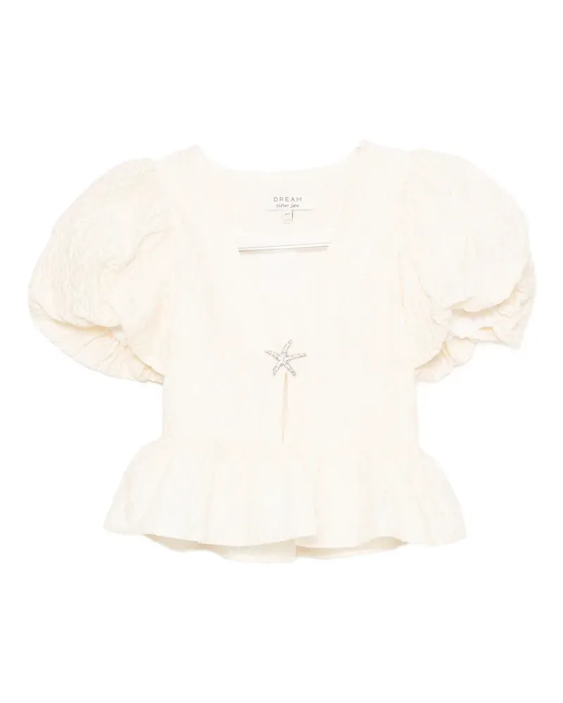 Sister Jane dream reef jacquard top - Nude Nude