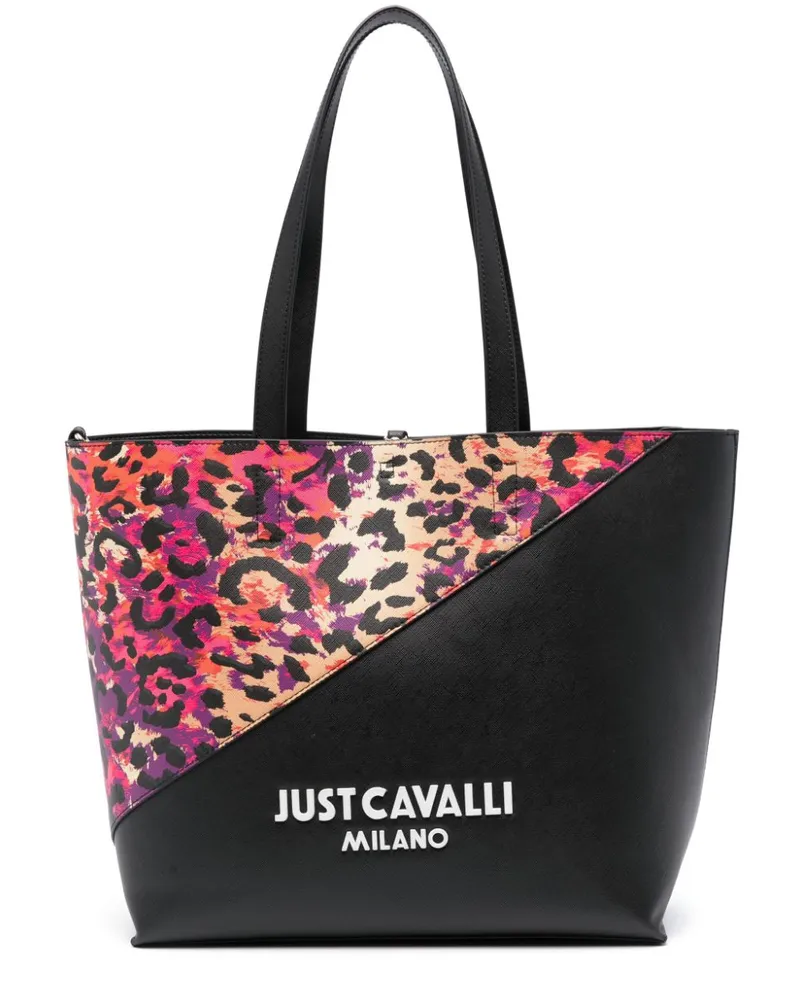 Just Cavalli Handtasche in Colour-Block-Optik Schwarz