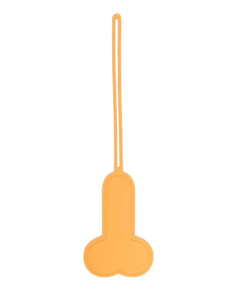 J.W.Anderson Schlüsselanhänger mit Logo-Prägung - Orange Orange