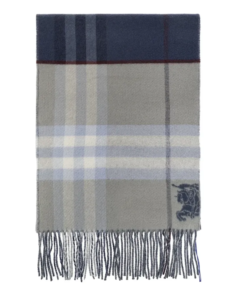 Burberry checked cashmere scarf - Grau Grau