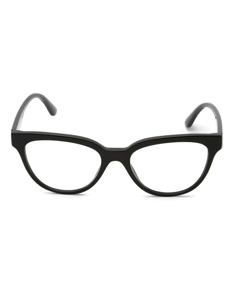 Versace Brille mit Cat-Eye-Gestell - Schwarz Schwarz