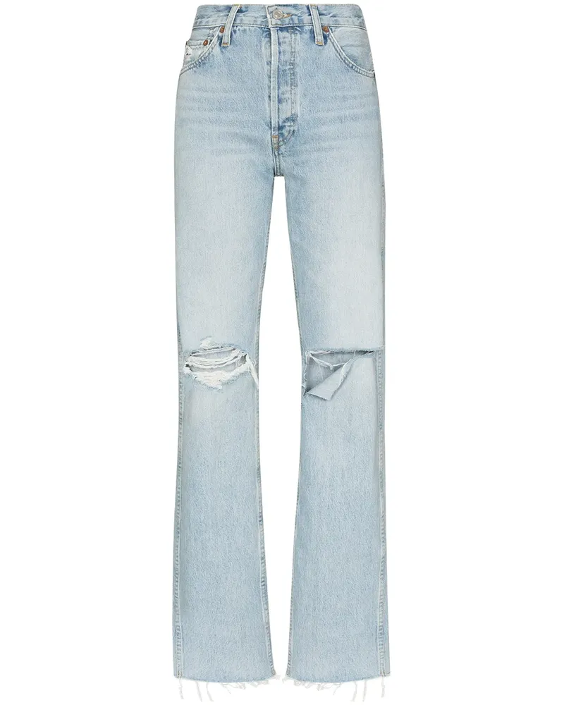 RE/DONE Jeans mit hohem Bund - Blau Blau