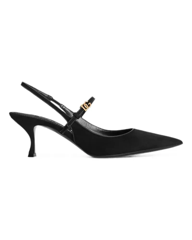 Dolce & Gabbana suede slingback pumps - Schwarz Schwarz