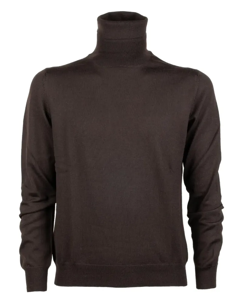 BARBA Pullover mit Rollkragen - Braun Braun