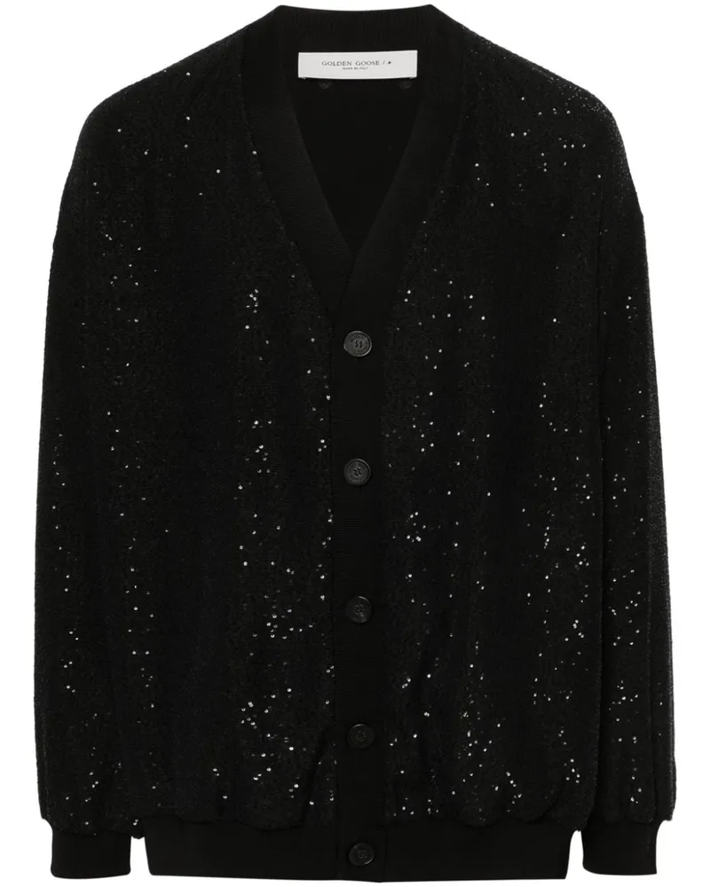 Golden Goose Cardigan mit Paillettenverzierung - Schwarz Schwarz