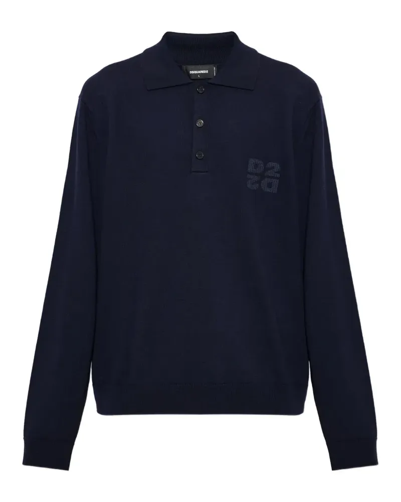 Dsquared2 Pullover mit Logo-Stickerei - Blau Blau