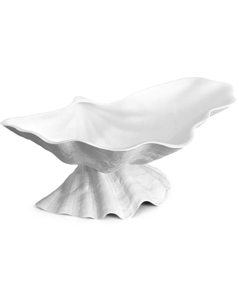 L’OBJET Mittelgroße Neptune Schale 27cm - Weiß Weiß