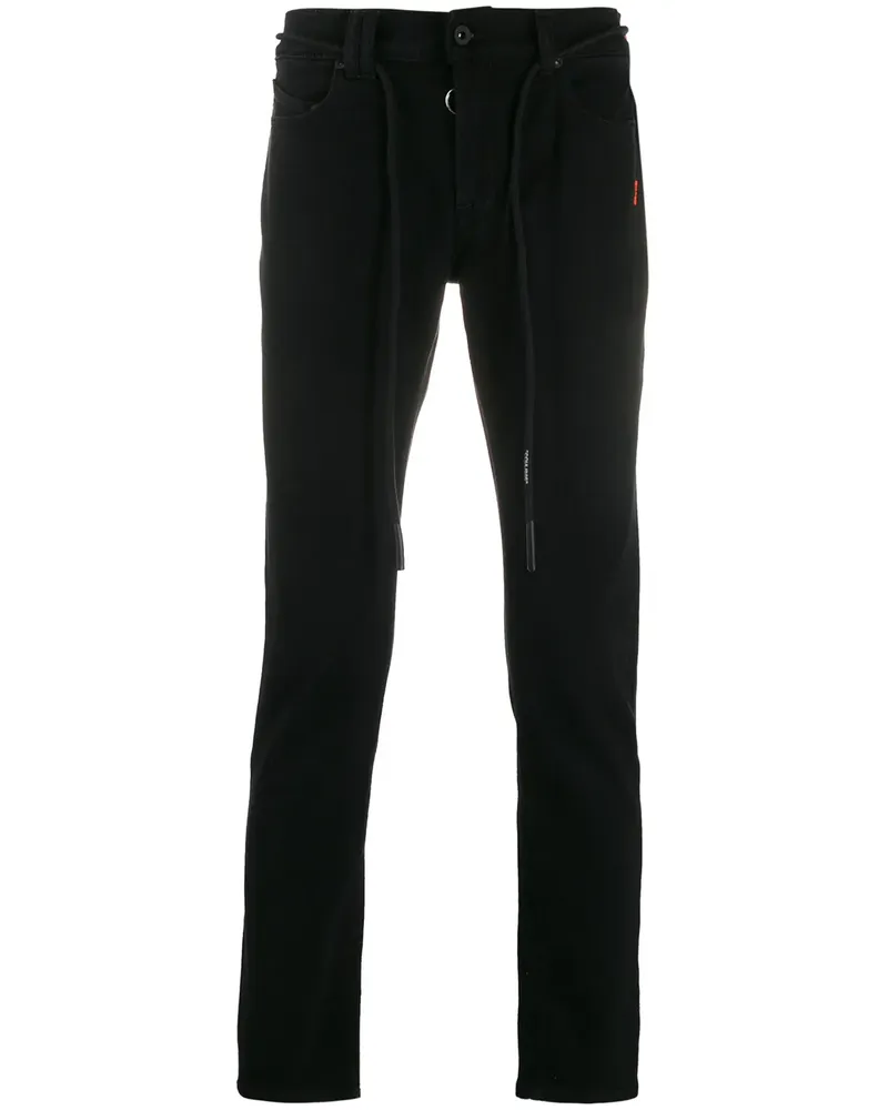 OFF-WHITE Jeans mit Kordelzug - Schwarz Schwarz