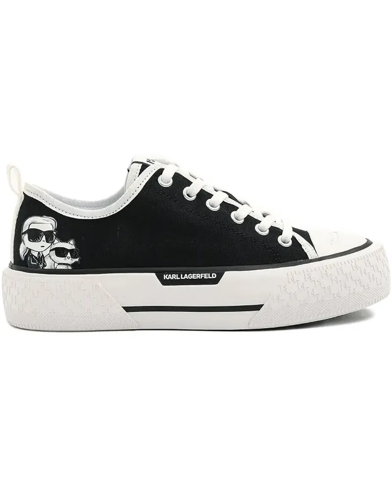 Karl Lagerfeld Sneakers mit Logo-Print - Schwarz Schwarz