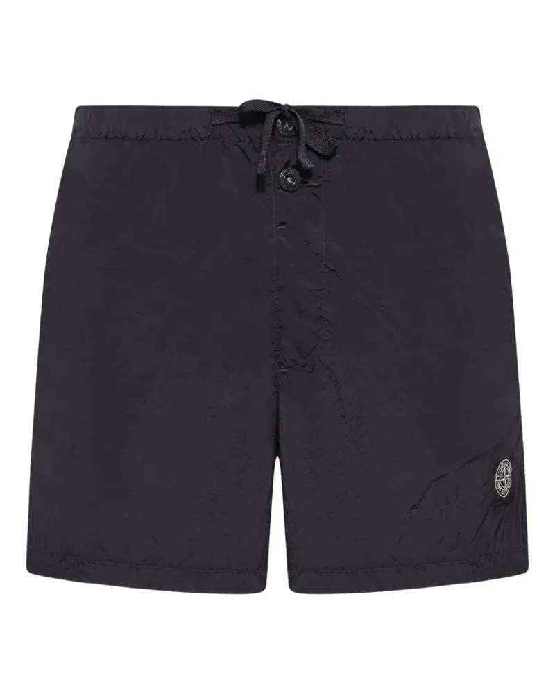 Stone Island B100003 Nylon Metal in Econyl® Badeshorts - Schwarz Schwarz