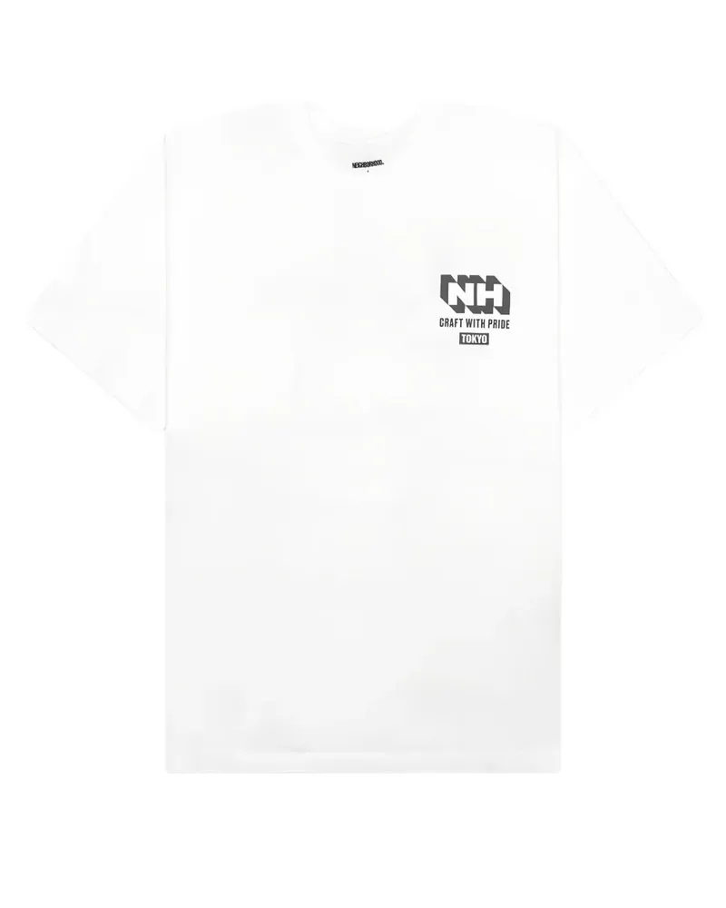 Neighborhood NH T-Shirt mit Logo-Print - Weiß Weiß