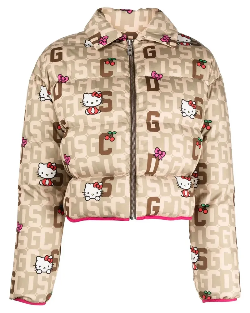 GCDS x Hello Kitty Steppjacke - Nude Nude