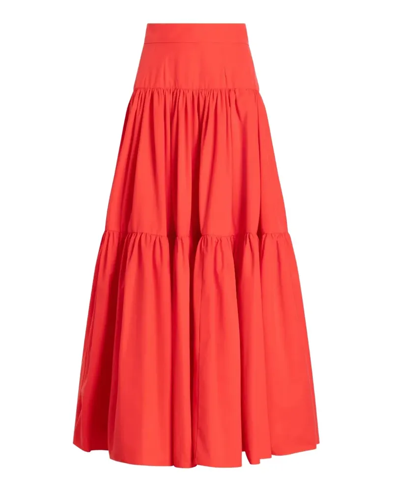Dolce & Gabbana long cotton poplin skirt - Orange Orange